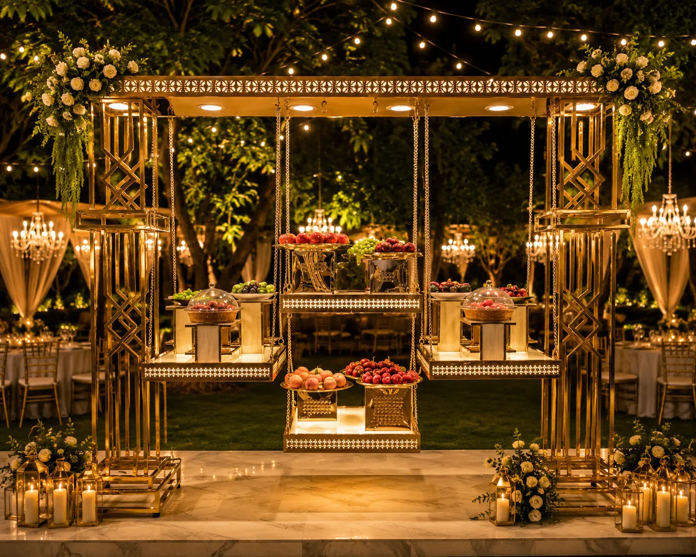 Imperial Harvest Pavilion - luxury wedding setup by D I V Y A M®
